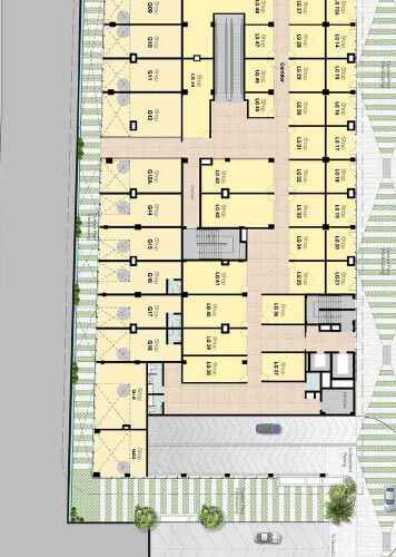 M3M PARAGON ground floor plan